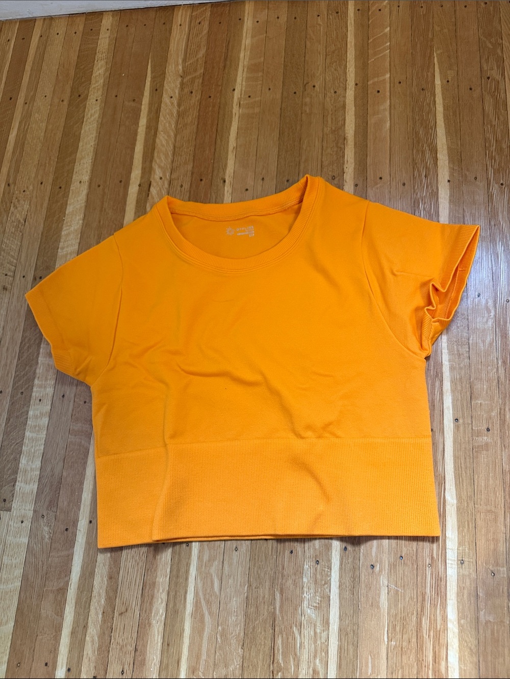 Offline Aerie Bright Orange Women’s Crop Tee